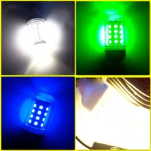 Светодиодный подводный светильник 12 В водонепроницаемый для погружной ночной рыбалки лодки наружного освещения JS21