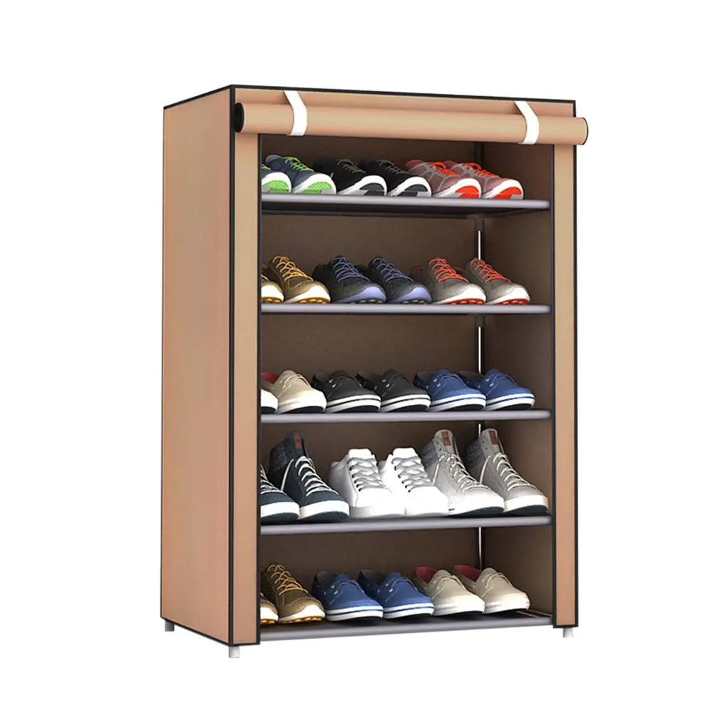 Стойка для защиты обуви от пыли, водонепроницаемая ткань, органайзер для обуви, для дома, спальни, большой размер, Нетканая стойка для общежития, для хранения обуви - Цвет: C3