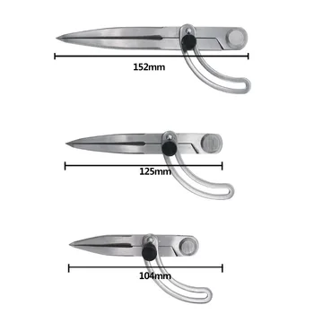 

Spacing Compass Adjustable Leather Craft Rotating Tool Scriber DIY Edge Creaser Stitch Wing Divider Cross Line Compasses B99