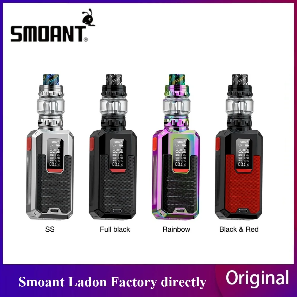 Новый набор для вейпа Smoant Ladon 225 Вт AIO с максимальным выходом зарядка Type-C и