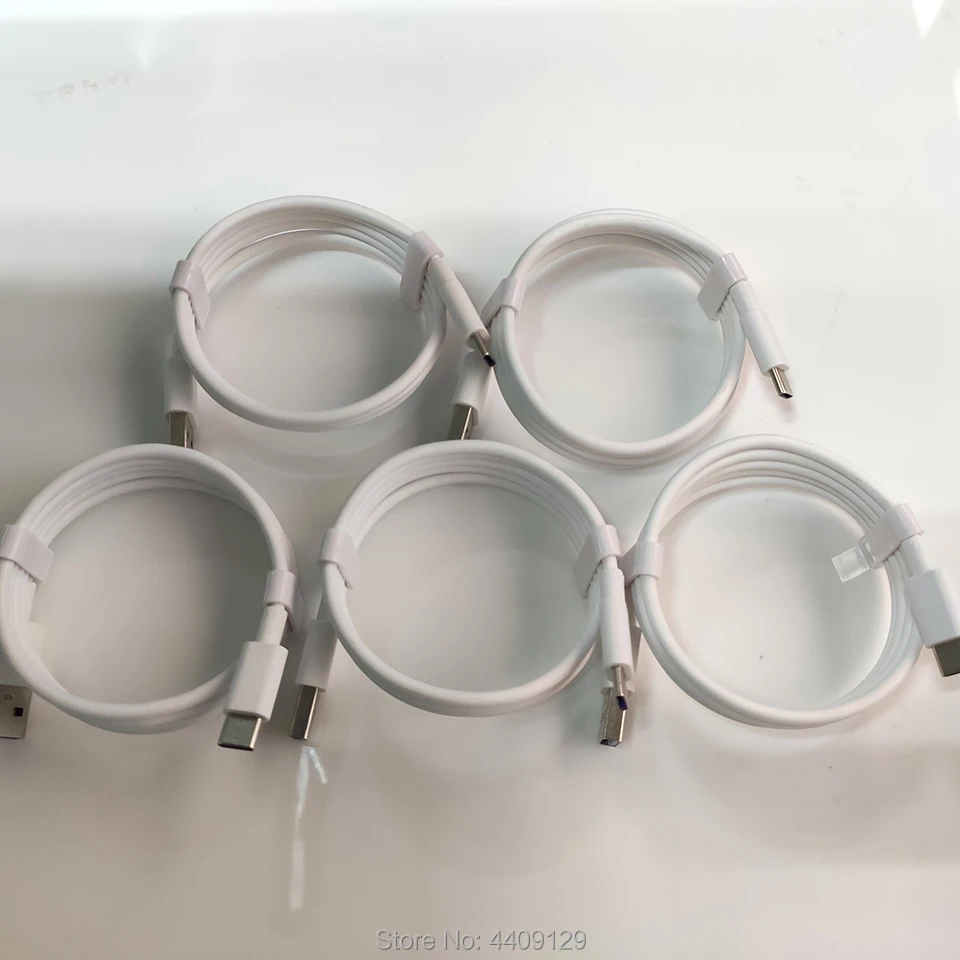 5 шт./лот, кабель usb type-C для быстрой зарядки, кабель для мобильного телефона samsung Xiaomi, кабель USB C type-C, шнур для зарядки и передачи данных для huawei, 1 м