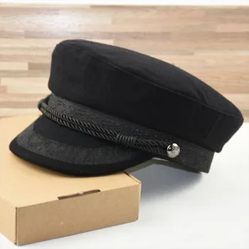 

Small head circumference navy hat, British captain hat, spring and autumn women's hat, big head circumference retro men's hat, s