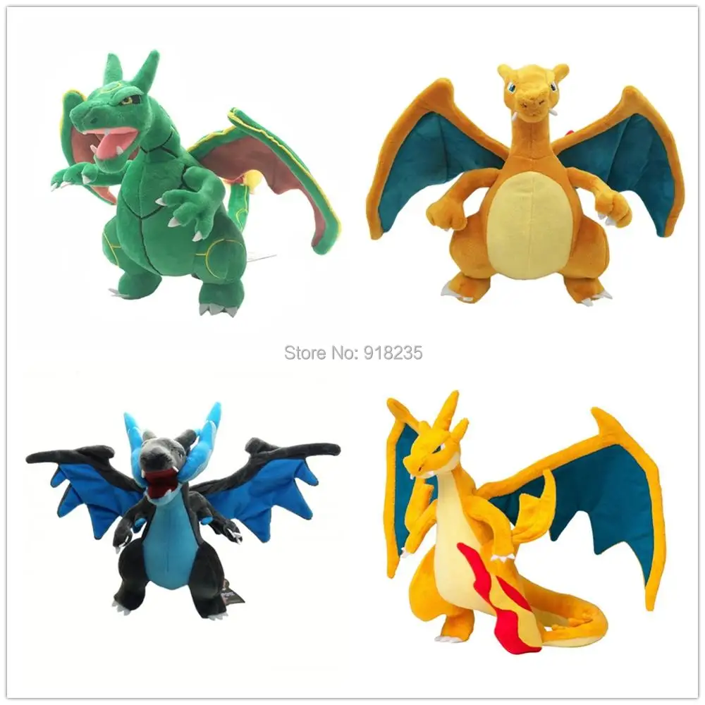 4 стиля Rayquaza Detective Mega Evolution X &amp Y Charizard 9 &quot 10&quot плюшевая кукла мягкая игрушка в