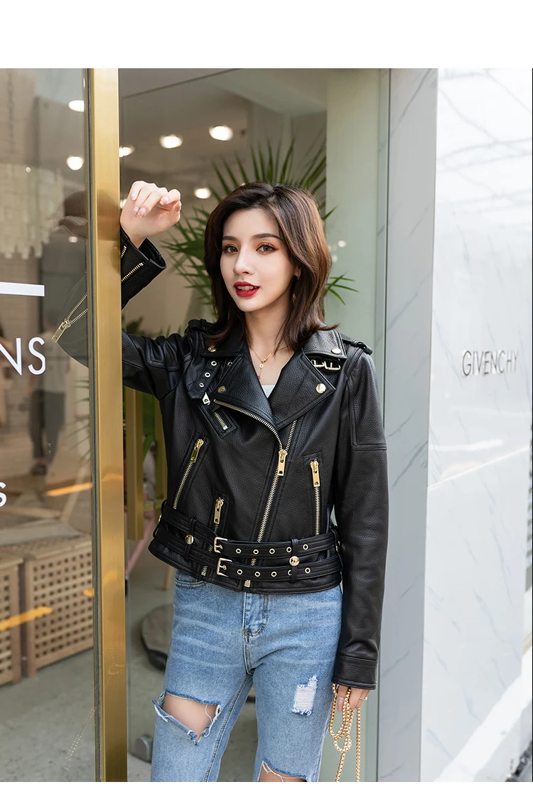 genuine sheepskin leather jacket for women (12)