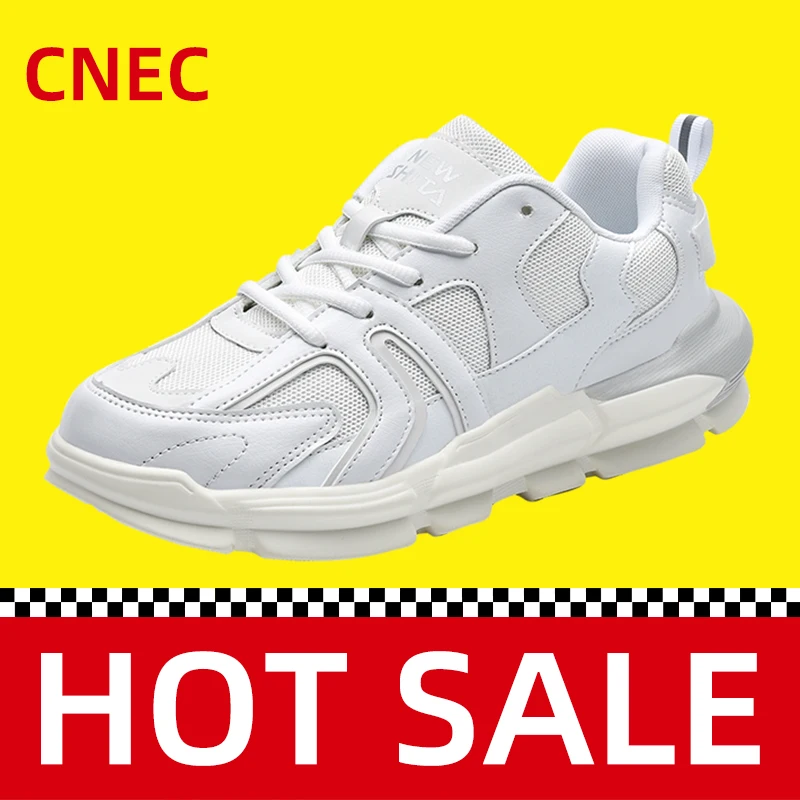 

2020 Genuine CNEC Sneakers Shoes for Women Man Ladies Black White Breathable Safety Fashion Casual Sports Trend Basket Homme
