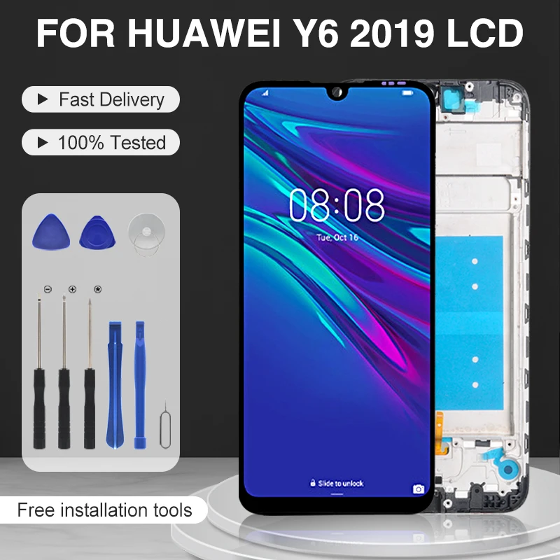 Catteny Y6 Prime 2019 экран для Huawei ЖК сенсорная панель стекло дигитайзер в сборе Honor 8A