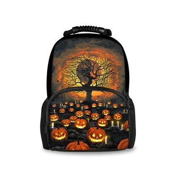 

Customized Halloween theme printing youth backpack boy girl student school bag leisure laptop travel backpack gift