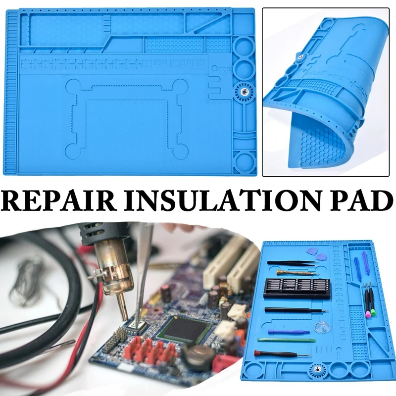 30x45Cm Heat-Resistant Bga Soldering Station Anti Static Silicone Repair Insulation Pad Maintenance Platform Desk Mat CNIM Hot