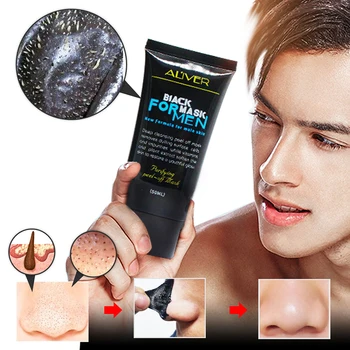 

Men Face Bamboo Charcoal Gel Mask Blackhead Remover shrink pores Repair Skin Care Acne Treatment Nose T zone Care for man