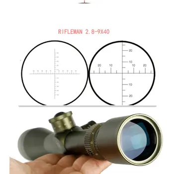 

EB RIFLEMAN 2.8-9X40 FFP Hunting Riflescope First Focal Plane Glass Etched Reticle Tactical Optical Sights Turrets Lock Reset
