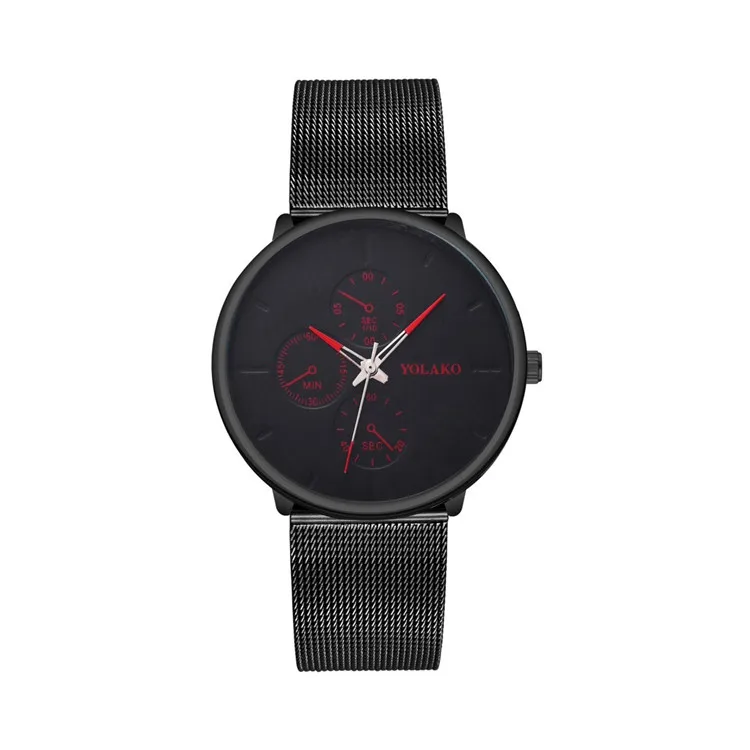 

Relojes Para Hombre Fashion Men Watches Brand Luxury Watch Men Black Mesh Steel Strap Wristwatch For Men Quartz Male Clock