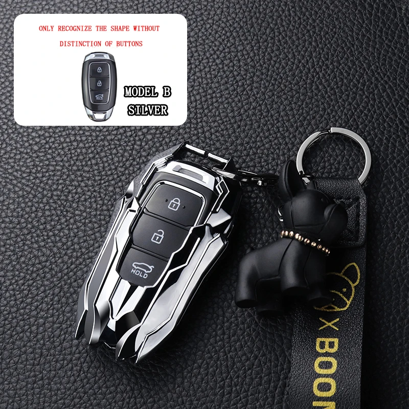 

Zinc alloy car key cover shell buckle For Beijing Hyundai Elantra Festa Leading famous image Tucson ix25 ix35 Yuena Accessories