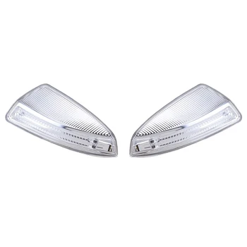 

Side Door LED Light Lamps,Door Wing Mirror Turn Signal Light for Mercedes-Benz W204 W164 ML Class ML300