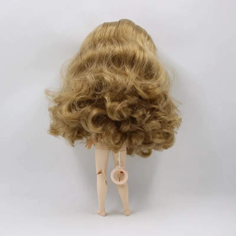 Forturn days 1/6 bjd doll 19 joint body 230BL9400 golden long curly hair new matte face with eyebrows smiling face gift toy