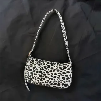 

Elegant Handbag Shoulder Bag High Quality Retro Leopard Milk Pattern Underarm Bag WidthS: 25cm Height 13cm Thickness 4.5cm