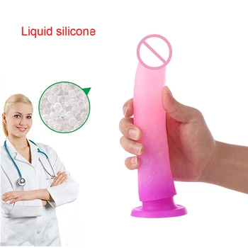 2021 Pink Dildo For Women Silicone Huge Dildo Realistic Female Masturbation Penis Adult Sex Erotic Toys Anal Plug 3