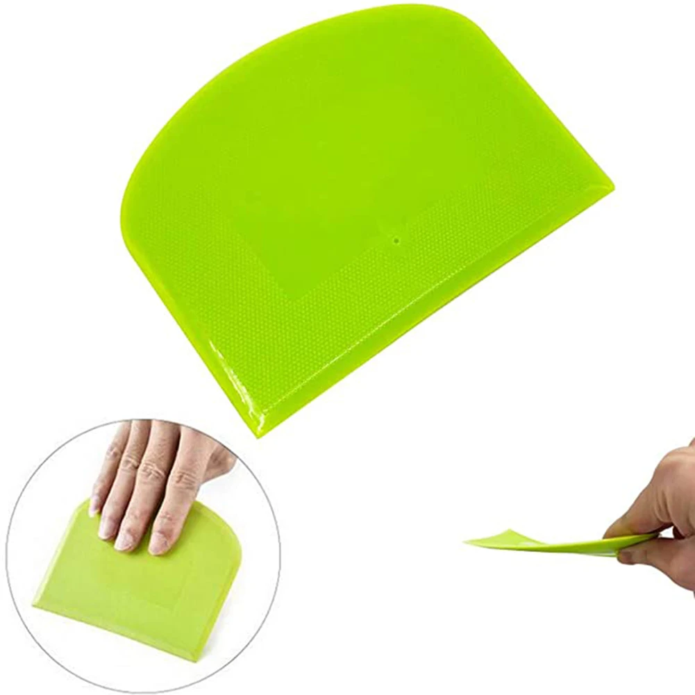 2 Pcs Dough Scraper Bowl Scraper Kitchen Supplies Baking Tools Cutter Multi-Purpose Tools For Bread Dough, dough scraper, dough cutter