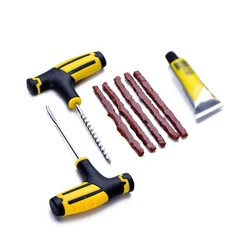 Outil de réparation de pneus de voiture, Kit de réparation de pneus, jeu d'outils de claquage, bouchon de perforation, accessoires de Garage 