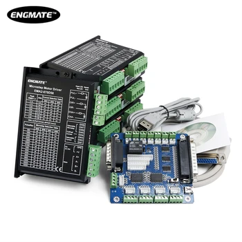 

SAVEBASE 5 Axis Breakout Board+Digital Hybrid Microstepping Driver DM756D EMA2-070D56 For DIY 4 Axis Router CNC Kit