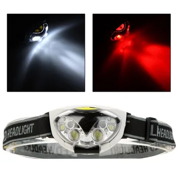 

NEWKBO 6 LED Lights 1200 Lumens 3 Modes Outdoor Water Resistant Headlight Headlamp for Camping Hiking Cycling
