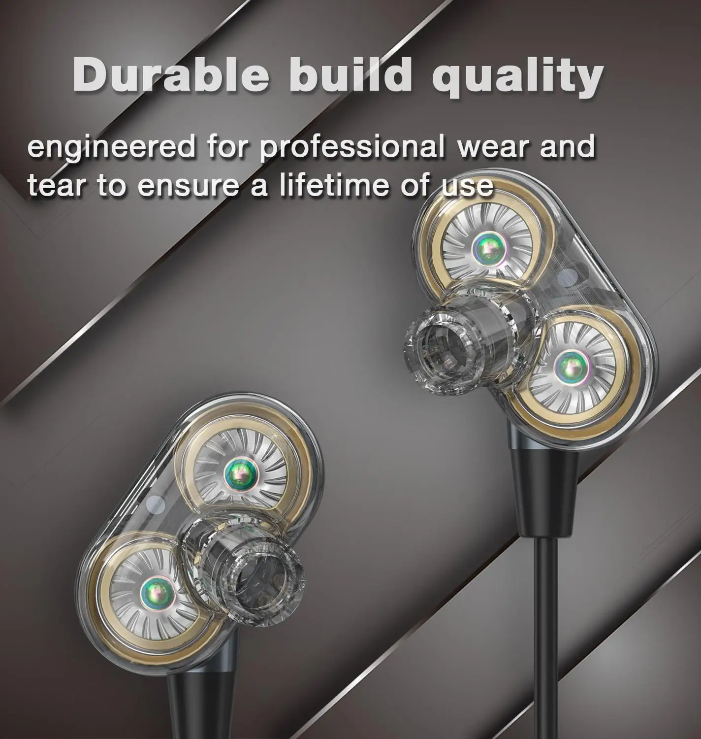 Wireless Earphone wtih Mic Neckband Earbuds Bluetooth Sports In Ear Headphone Pure Digital Drive system Hi Res Clear Bass Sound
