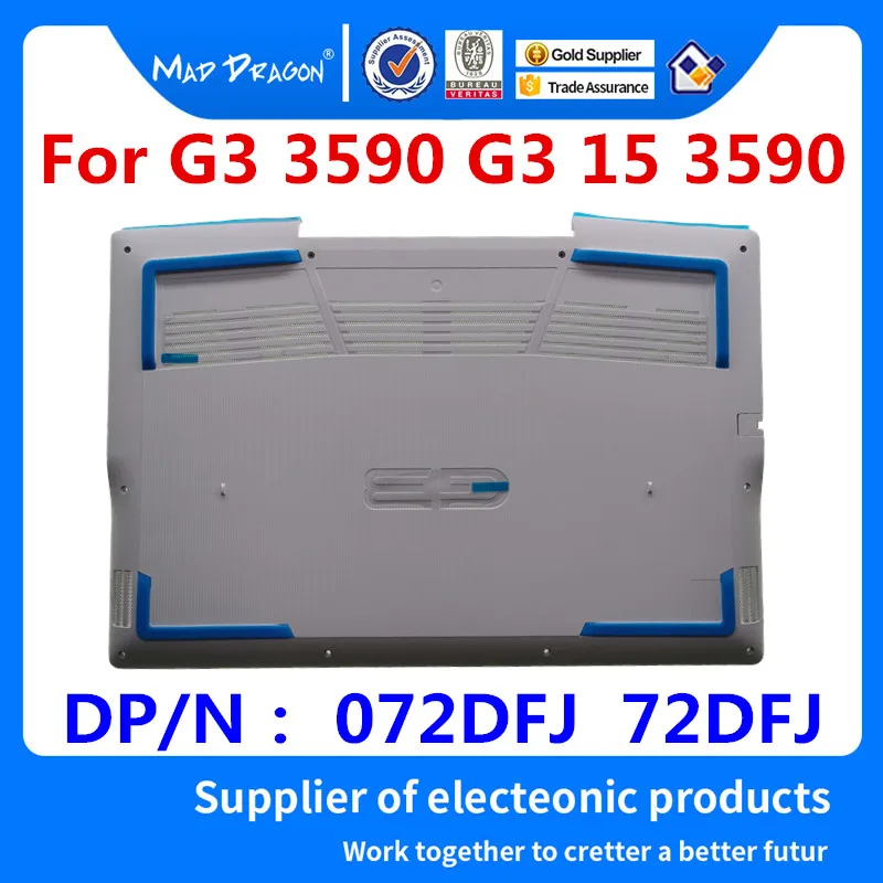MAD DRAGON абсолютно ноутбук новая нижняя часть корпуса крышка в сборе белый корпус синий коврик для Dell G3 3590 G3 15 3590 072DFJ 72DFJ