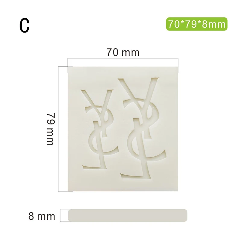 3D Brand Logo Shape Mousse Molds Silicone Cake Mold DIY Chocolate Candy Moulds Fondant Cake Decorating Tools Baking Pastry Molds7