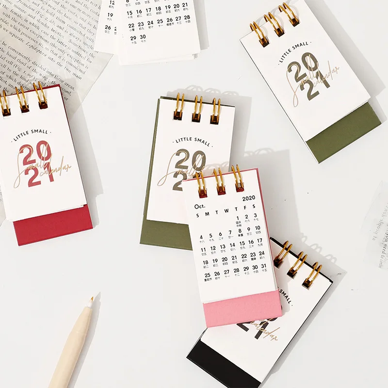 1pcs 2021 Creative Small Desk Calendar Diy Portable Desktop Calendars Daily Schedule Planner 2020 10 2021 12 Calendar Aliexpress 2021 calendar daily desk