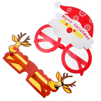 

2pcs Funny Eyeglass Prime Durable Sturdy Glasses Eyeglass for Home Kids Christmas Party