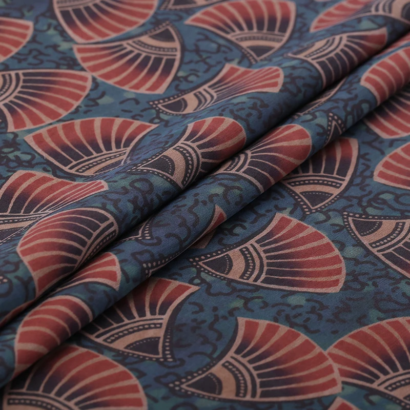 38 момме юбка для танцев song fan Цифровая живопись gambiered шелковая ткань для атласного платья тела Базен riche getzner tissu tissus au metre