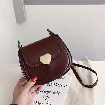 

Small Messenger Bags For Women Patent Leather Single Shoulder Bag Saddle 2020 New Luxury Fashion Small Shopping Solid