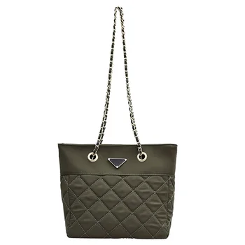 

High quality diamond check solid color large capacity chain women's Shoulder Messenger Bag bags for women 2020 sac a main femme