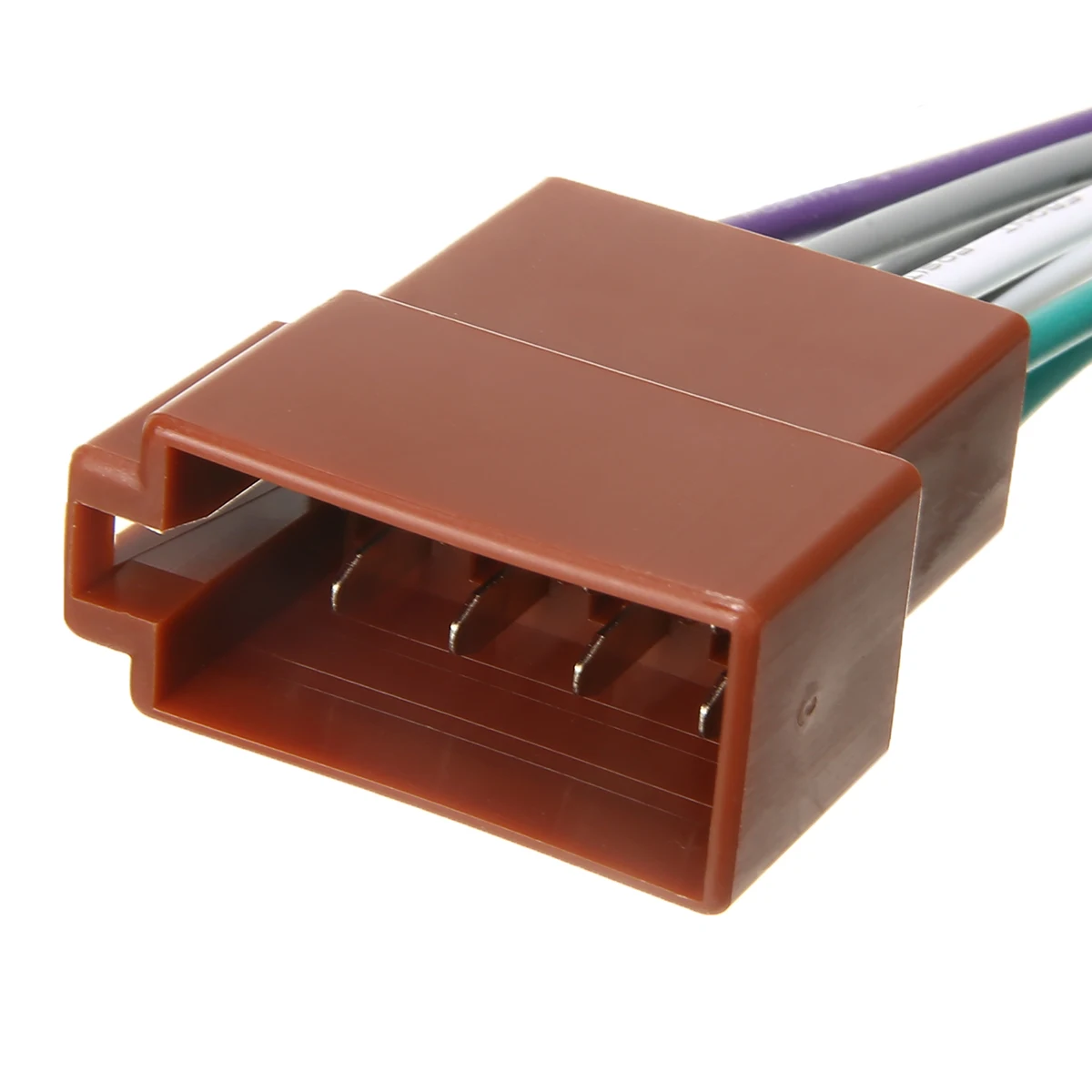 Mayitr 1pc 12V 16CM Universal Car Stereo Female Socket Radio ISO Wire Harness Adapter Connector FOR Power 4 speakers