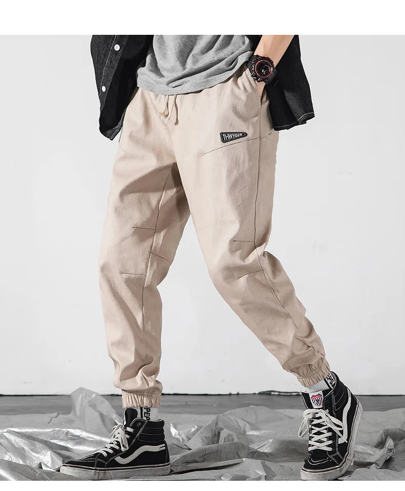 Chtengiber Men Streetwear Harem Pants Harajuku Sweatpant Baggy Joggers Pants Casual Trousers Outdoor Cloth Pantalon Cargo Homme