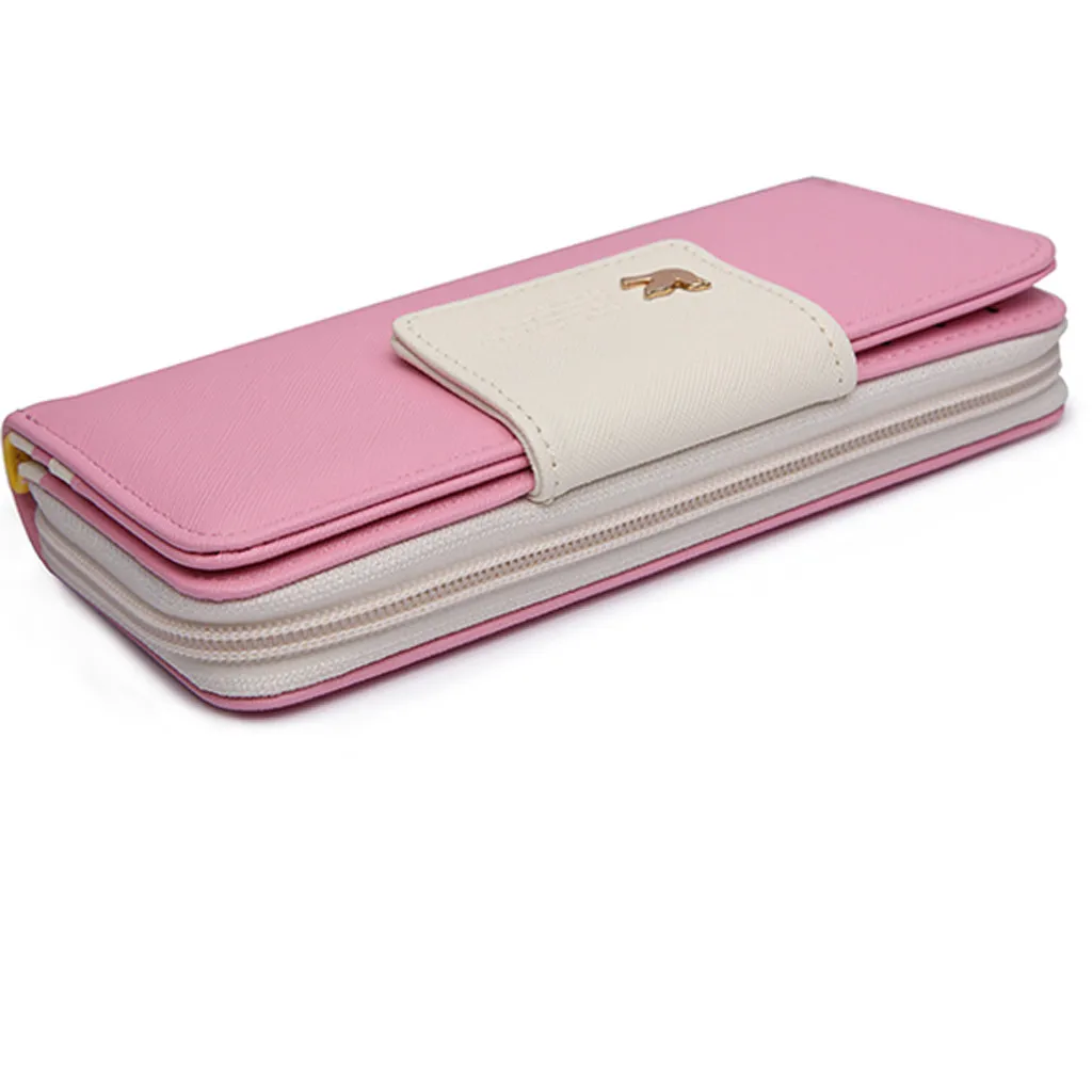 Big Capacity Women Purses Long Zipper Coin Purse Holder Wallets Ladies Clutch Change Purse Female Fly Bird Print Money 823