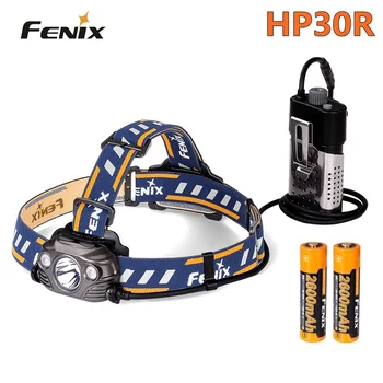 

Fenix HP30R Cree XM-L2 and XP-G2 R5 LED 1750 lumens Headlamp with two Fenix ARB-L18-2600 batteries