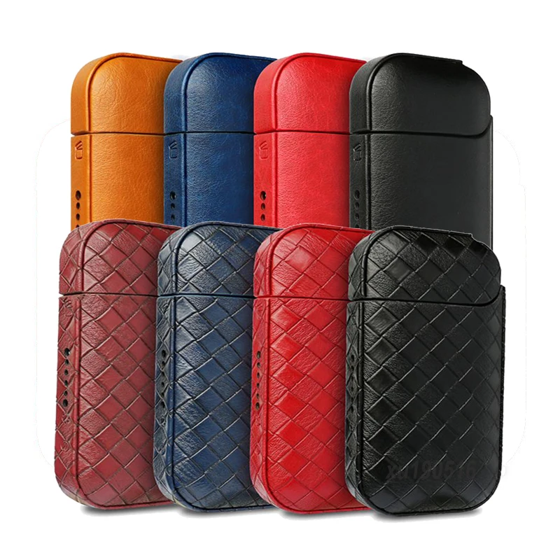 

Portable Woven Pattern PU Leather Carrying Pouch Protective Cover Case Bag for IQOS 2.4 Plus Vape Accessories