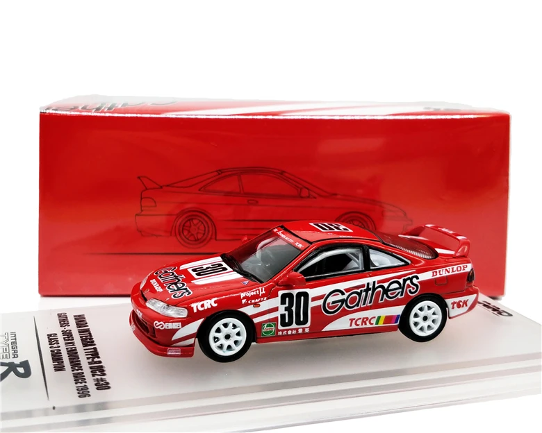 1: 64 INNO64 Honda INTEGRA Тип R DC2#30 собирает гоночный литой модельный автомобиль