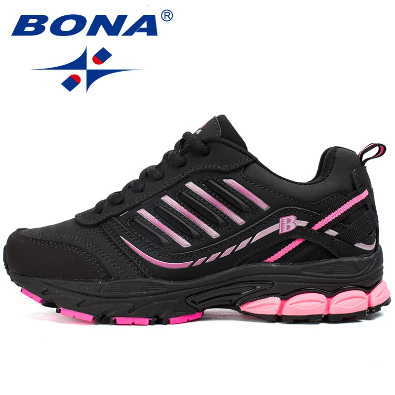 BONA/Новинка Zapatos de mujer женская обувь для бега розовые классические кроссовки