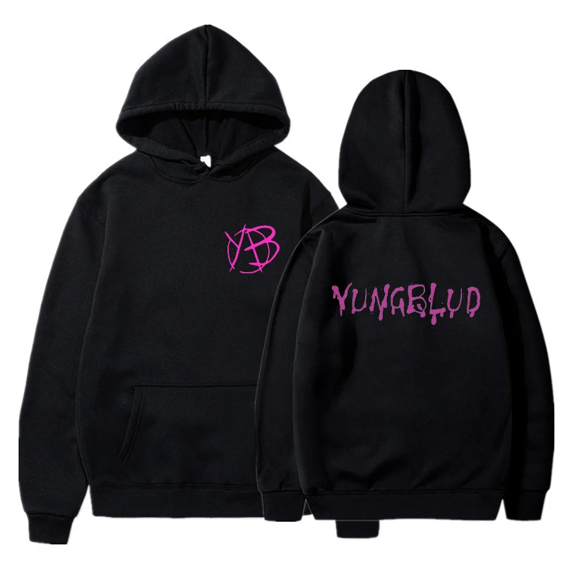 Топ Yungblud с капюшоном в стиле Харадзюку свитшот для мужчин и женщин зимний длинным