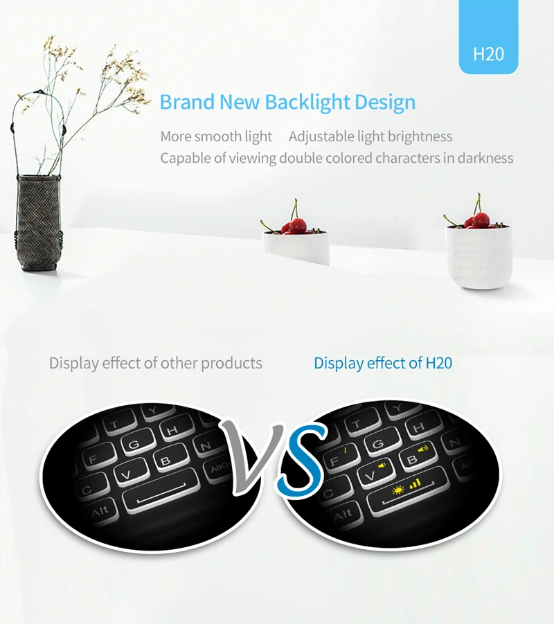 2.4G Mini Wireless Keyboard Backlight Touchpad Air Mouse IR Leaning Remote Control For Android Box Smart TV PC Laptop Windows