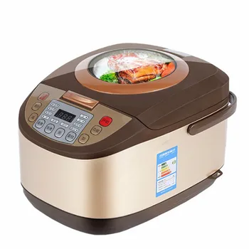 

Electric Rice Cooker 5L Timing Reservation Food Heating Pressure Cooking Steamer 2-8 People Soup Stew Pot Cake 24H EU US