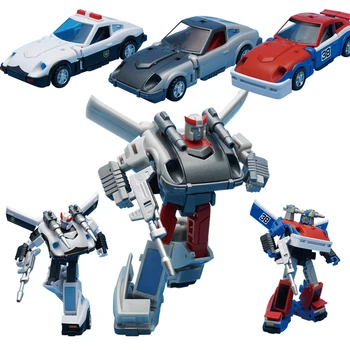 

Transformer G1 Iron Car Brother Trans Police Wagon Thunderbolt Smog Patrol Wagon Special Code Action Figure Transformation Toy