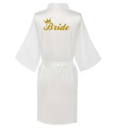 Сексуальный Атласный ночной халат большого размера, халат с принтом, идеально подходит для свадьбы, невесты, подружки невесты, халаты для женщин, Ночная одежда - Цвет: As the photo show