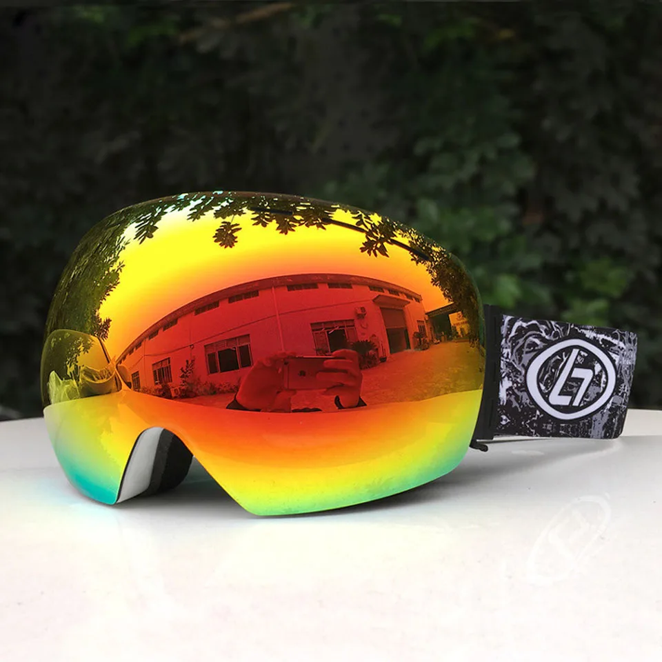 Ski Goggles Double Layers UV Anti-fog Big Ski Mask Glasses Skiing Snow Snowboard Goggles Men Women Ski Eyewear