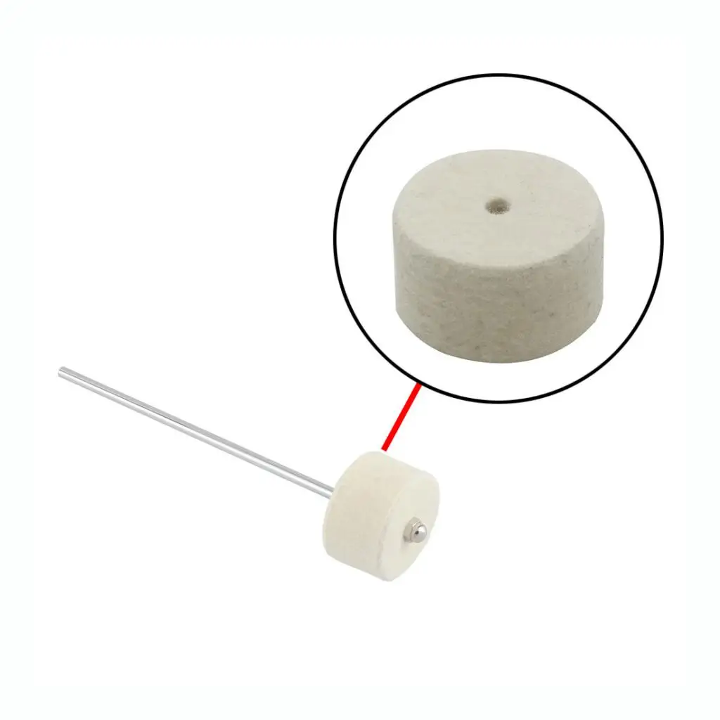 Pack of 3 Wool Drum Set Pedal Beater Hammer Head Felt Pads 1.92 x 1.18 x 0.23inch for Drum-player