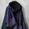 Johnature 2022 Autumn Winter New Retro Patchwork All-match Scarfs Cotton Linen Comfortable Women Warm Long Fashion Scarf ► Photo 2/6