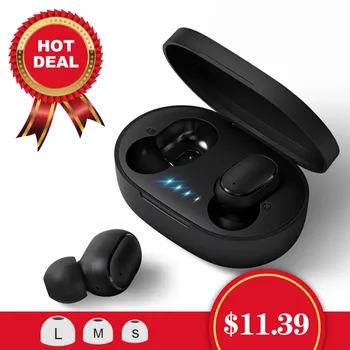 

In-Ear Wireless Earbuds PK Redmi Airdots Wireless Earphone Voice control Bluetooth 5.0 Headsets Noise reduction Tap Control