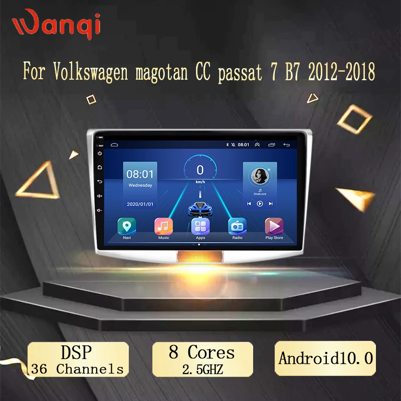 10 1 дюймовый Wanqi 10. 0 Автомобильный GPS-навигатор для Volkswagen Magotan CC passat 7 B7 2012 2013 2014 2015-2018