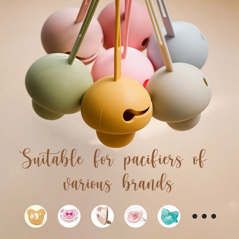 1pc Soft Silicone Storage Pacifier Holder for Babies Portable Nipple Case Food Grade Baby Accessories New Born Baby Goods Gift 4